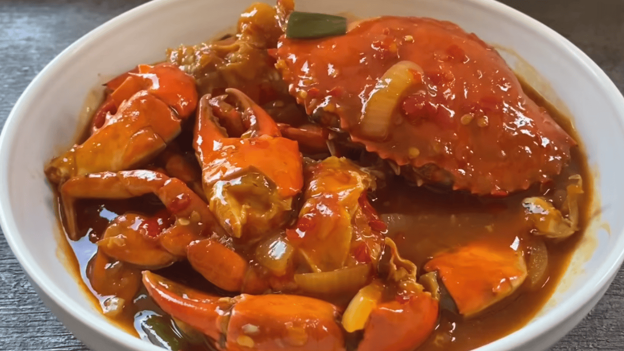 cara masak kepiting saus Padang